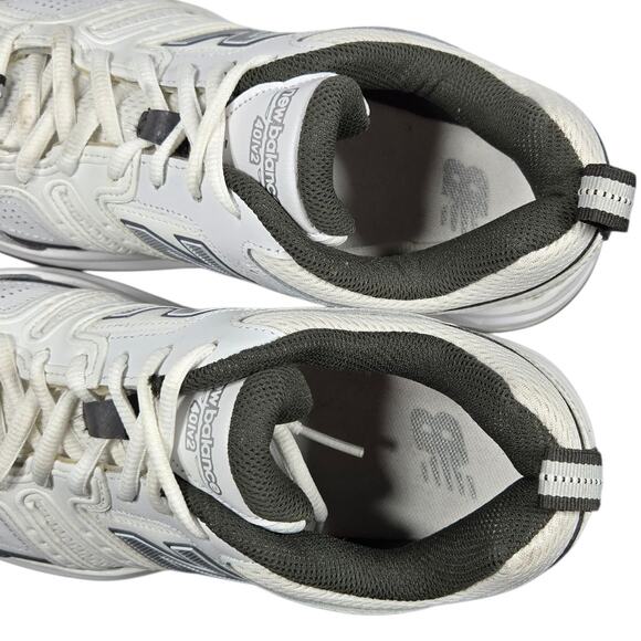 New Balance Sneakers Mens 8 401 V2 Athletic Walking Shoes‎ White Gray Leather main image 11